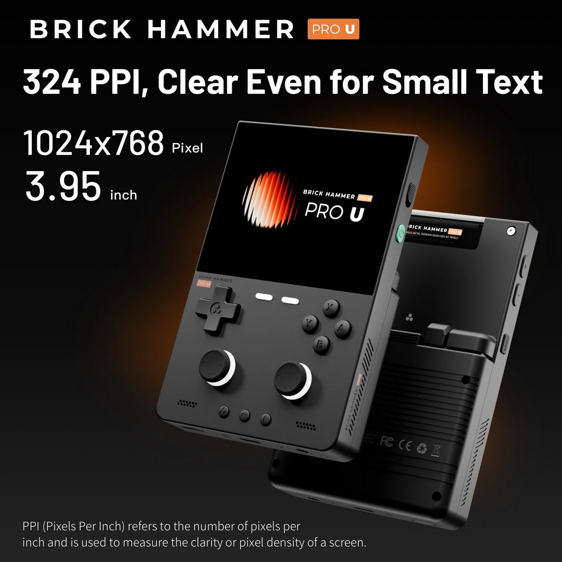 TRIMUI BRICK PRO / U HAMMER Handheld Game Console - 3.95-Inch - Mechdiy