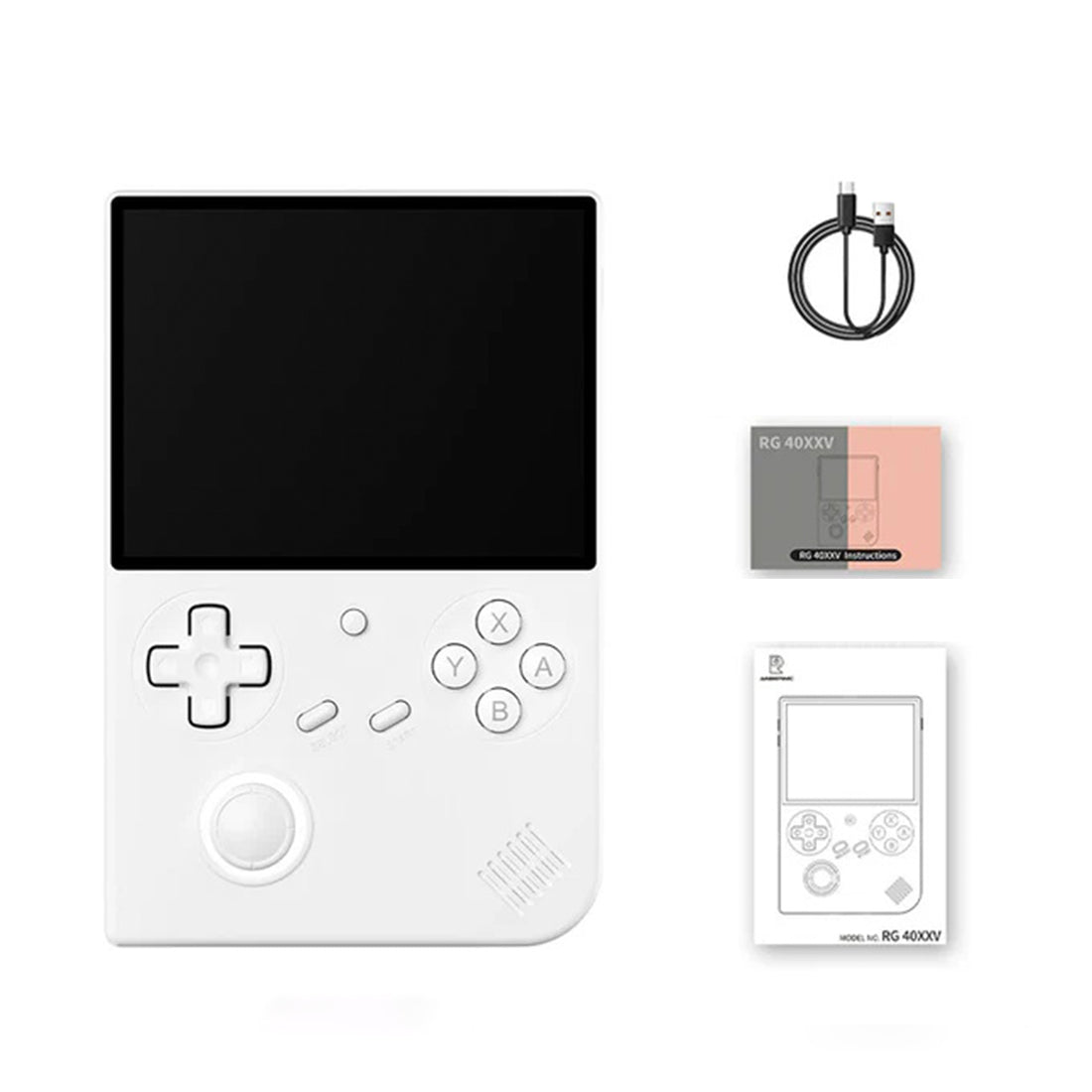 Étui de transport et ensemble de protection d'écran pour console de jeu vidéo, sac de rangement à coque rigide, accessoires de jeu, Anbernic RG40XX H Étui de transport et ensemble de protection d'écran pour console de jeu vidéo, sac de rangement à coque rigide, accessoires de jeu, Anbernic RG40XX H