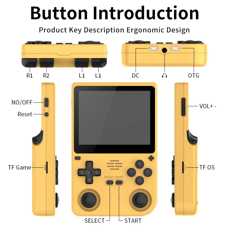 Powkiddy V20 Retro Handheld Game Console - Mechdiy