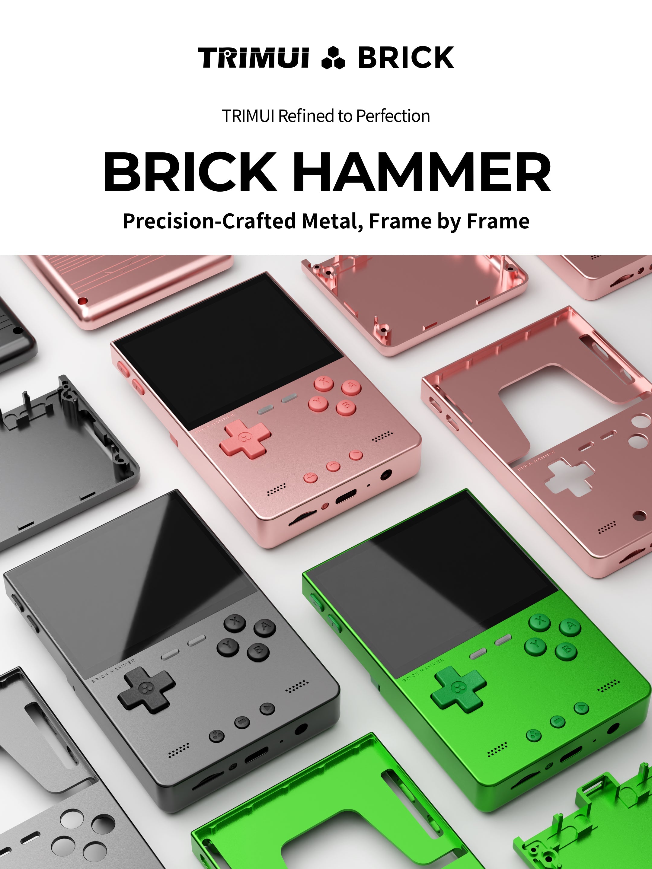 ✨ Metal Reimagined: The TrimUI Brick Now in a Full-Metal Shell!