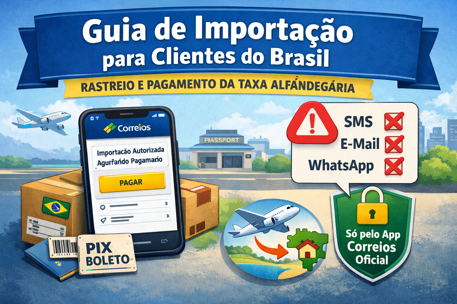Guia de Pagamento Aduaneiro para Clientes Brasileiros