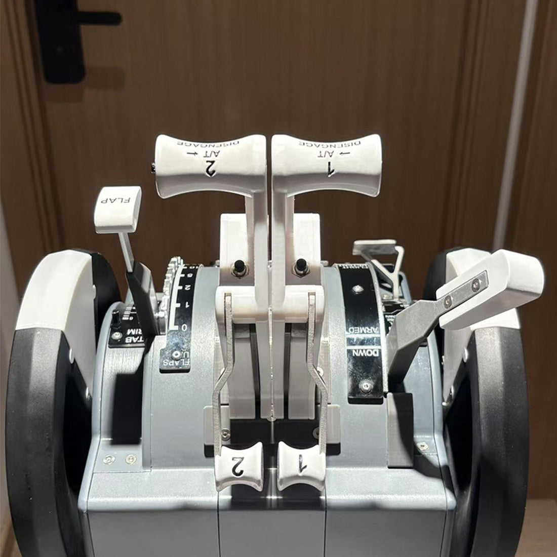 1/1 Scale 3D Printed 737 Throttle Quadrant with Motorized Force Feedback