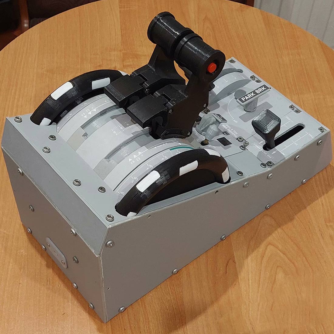 1/1 Scale 3D Printed A320 Throttle Quadrant with Motorized Force Feedback for Flight Simulators - Compatible with MSFS and X-Plane 