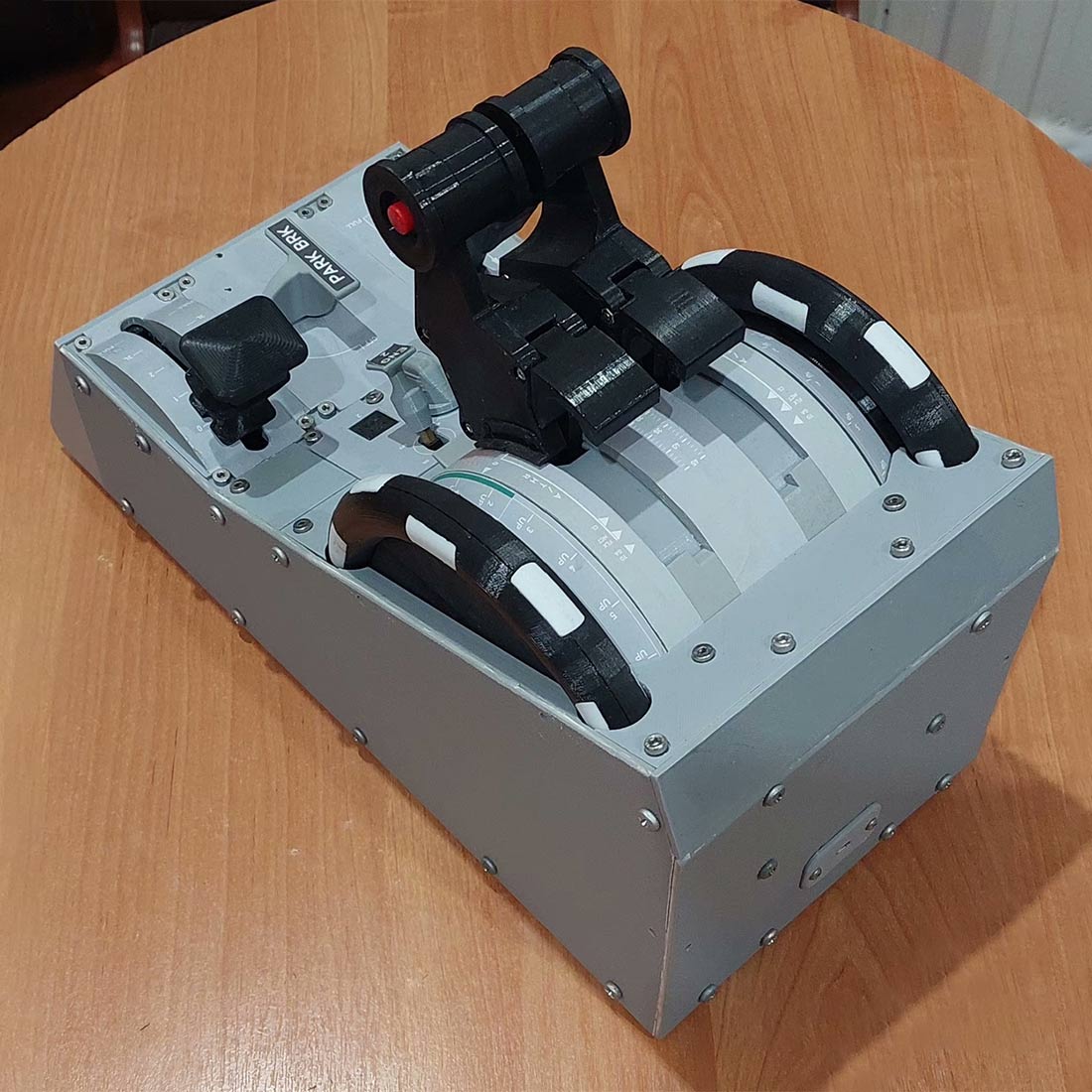 1/1 Scale 3D Printed A320 Throttle Quadrant with Motorized Force Feedback for Flight Simulators - Compatible with MSFS and X-Plane 