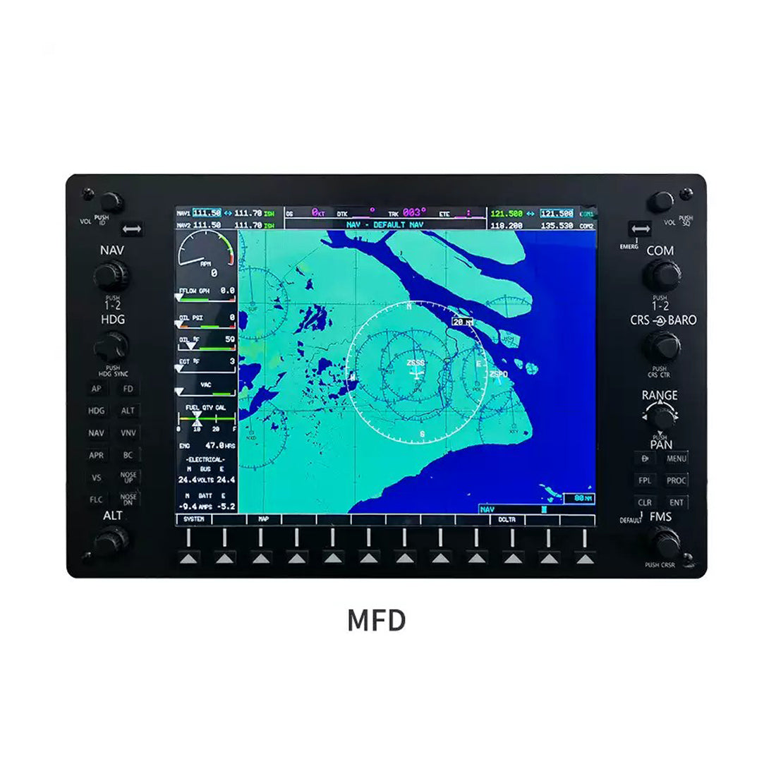 1/1 Scale G1000 Integrated Avionics 3-Piece Panel Set (PFD+MFD+Audio) with Mounting Brackets