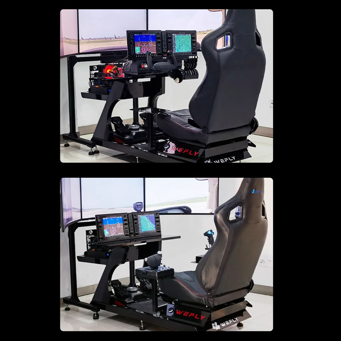 1/1 Scale G1000 Integrated Avionics 3-Piece Panel Set (PFD+MFD+Audio) with Mounting Brackets