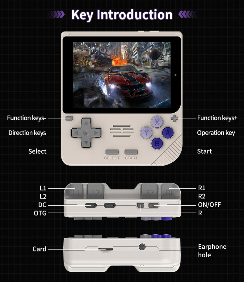 POWKIDDY V10 Retro Handheld Game Console Mechdiy POWKIDDY V10 Retro Handheld Game Console Mechdiy