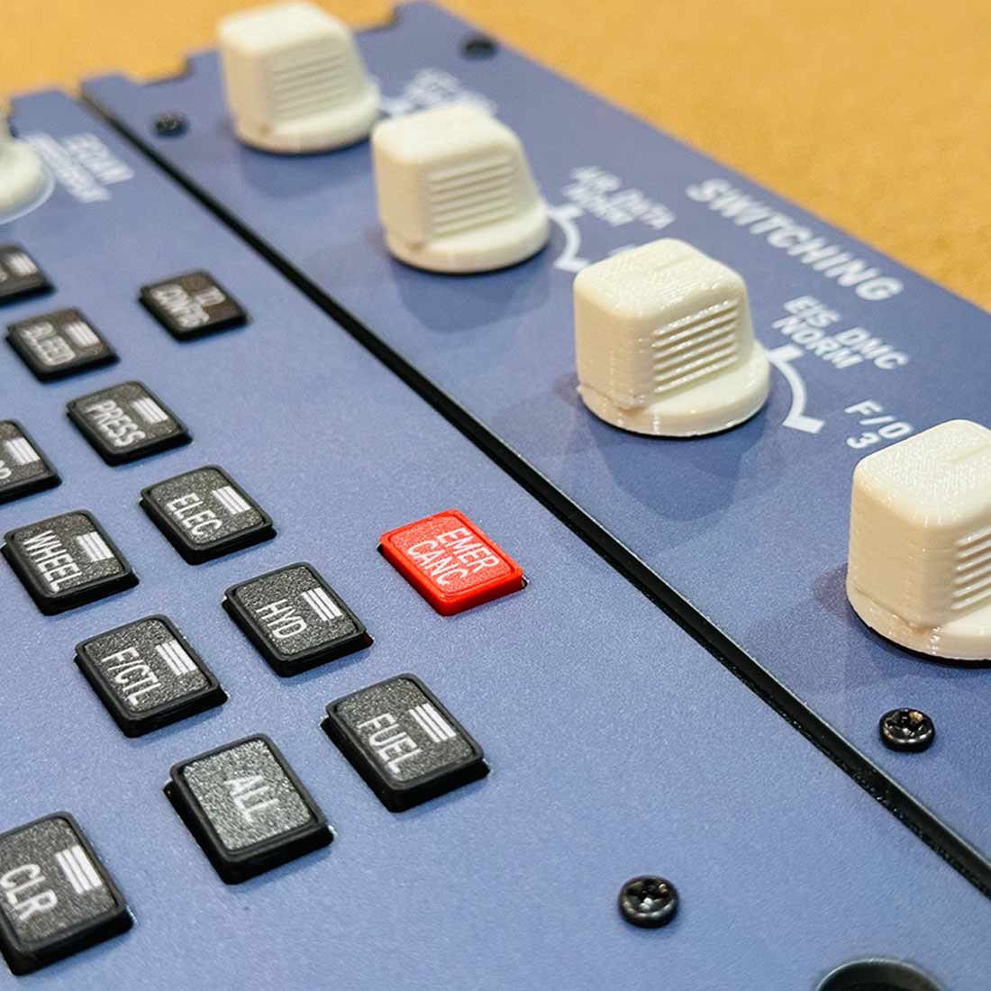 Rowsfire A109 A320 ECAM Panel: 1:1 Scale Backlit Cockpit Module w/ Custom PCB - Compatible Fenix/FBW/MSFS 2020/2024