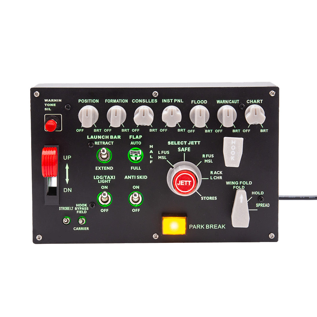 Rowsfire D101 F/A-18 Universal Carrier Landing Switch Panel for DCS - Flight Sim Cockpit
