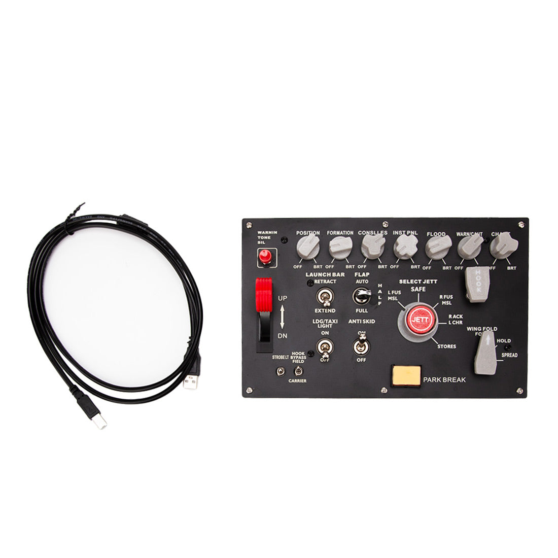 Rowsfire D101 F/A-18 Universal Carrier Landing Switch Panel for DCS - Flight Sim Cockpit