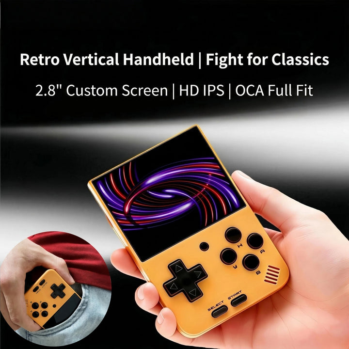 A10 Mini 2.8-Inch Retro Vertical Handheld Game Console - Mechdiy