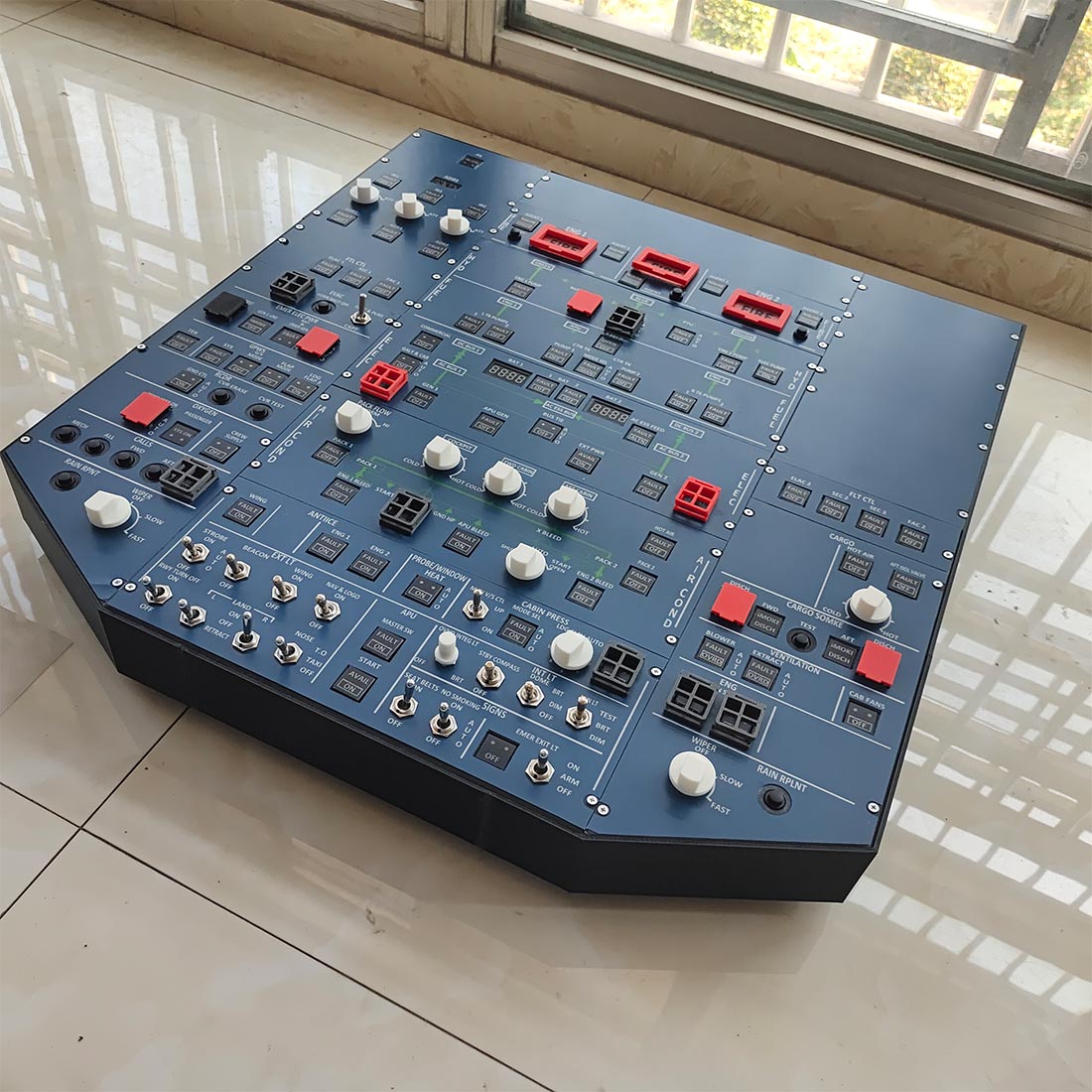 Escape Simulator Controller Mechdiy A32X 1:1 Scale Overhead Flight Simulator Panel | Mechdiy
