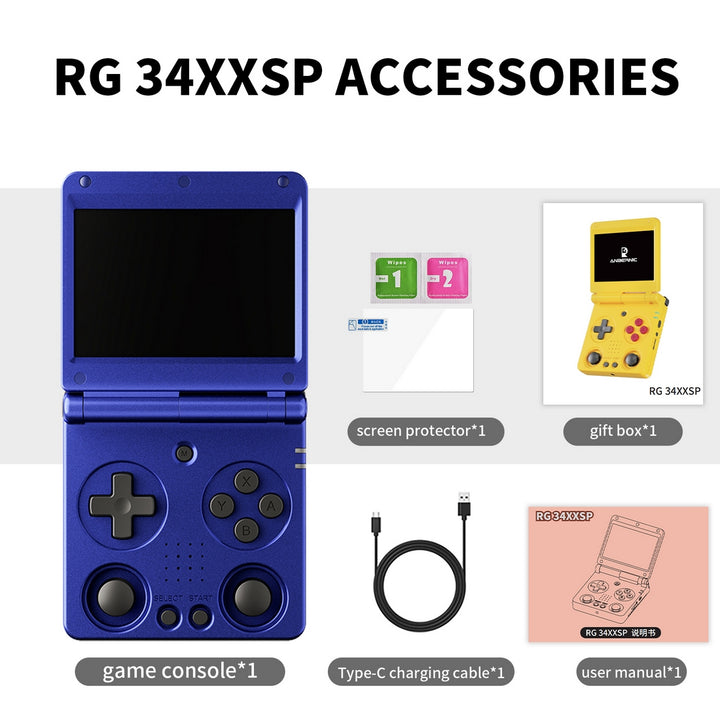 ANBERNIC RG 34XXSP Retro Handheld Game Console - Mechdiy