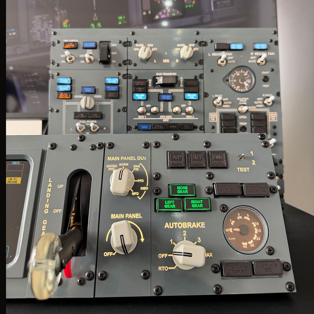 Usb Flight Simulator Mechdiy B737 FWD Overhead Control Panel, USB Flight Simulator for MSFS ...