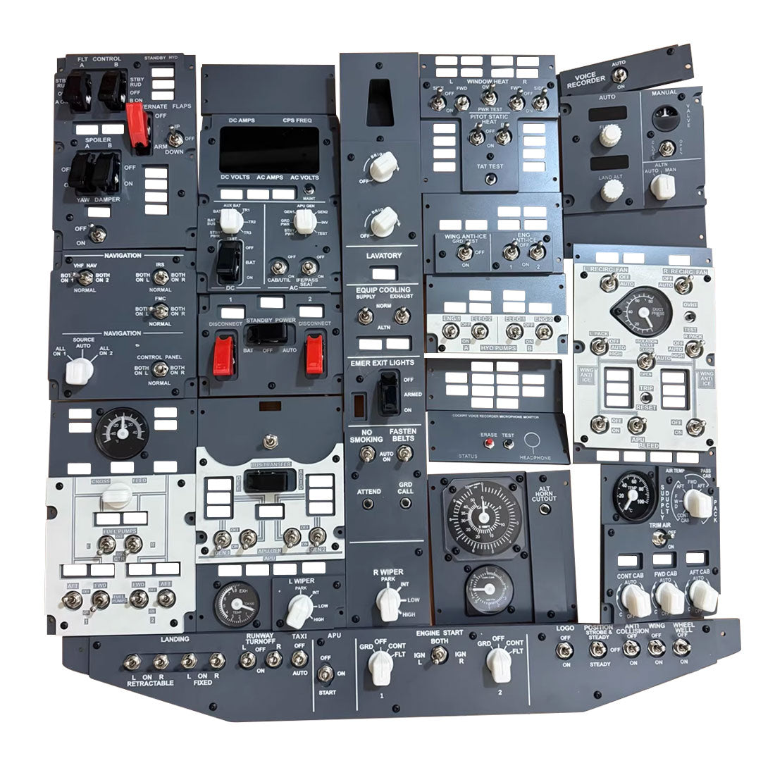 Mechdiy B737-800 738 OVHD OVERHEAD Panel DIY Kit | Mechdiy
