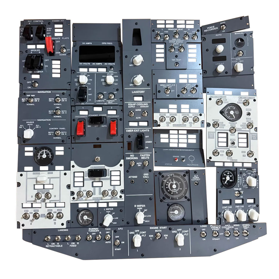 Mechdiy B737-800 738 OVHD OVERHEAD Panel DIY Kit | Mechdiy
