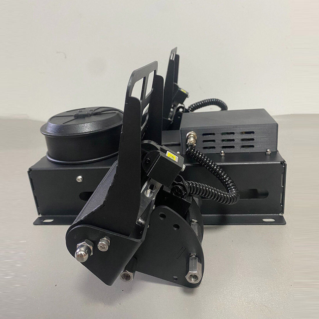 Mechdiy Force Feedback Rudder Pedals, All-Metal Flight Simulator Pedals with Dual Load Cell Linear Brakes, Compatible with DCS, X-Plane 1112, MSFS
