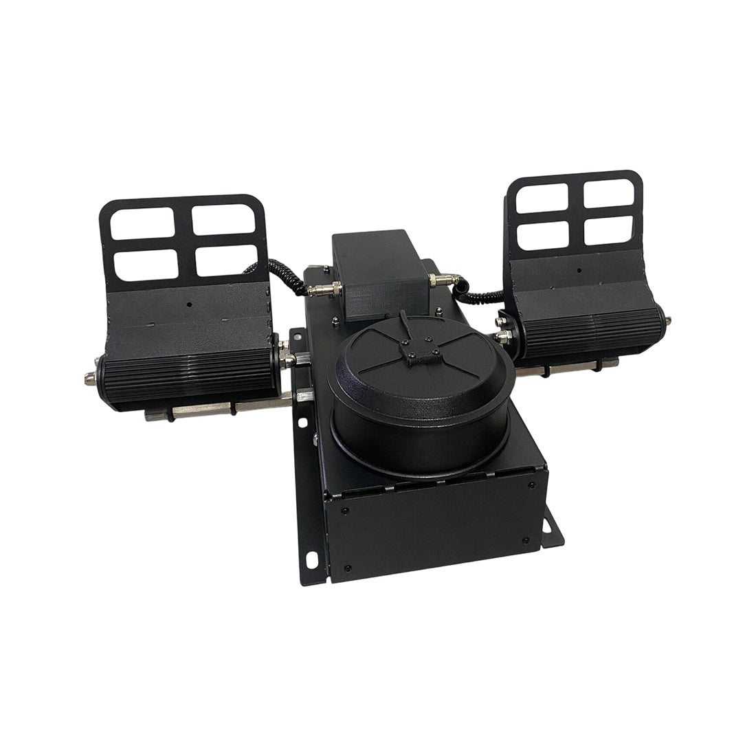 Mechdiy Force Feedback Rudder Pedals, All-Metal Flight Simulator Pedals with Dual Load Cell Linear Brakes