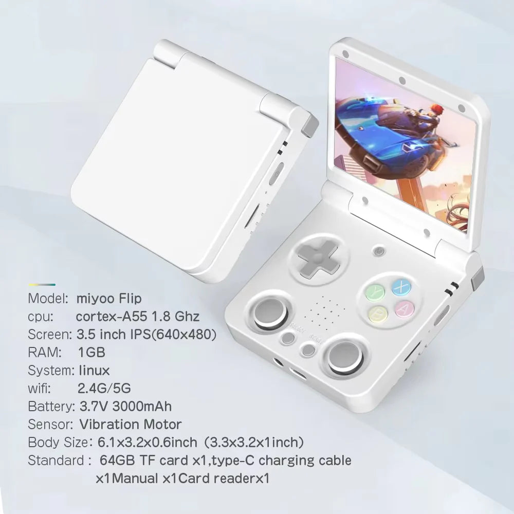 Miyoo Flip V2 Retro Handheld Game Console | Mechdiy Miyoo Flip V2 Retro Handheld Game Console | Mechdiy