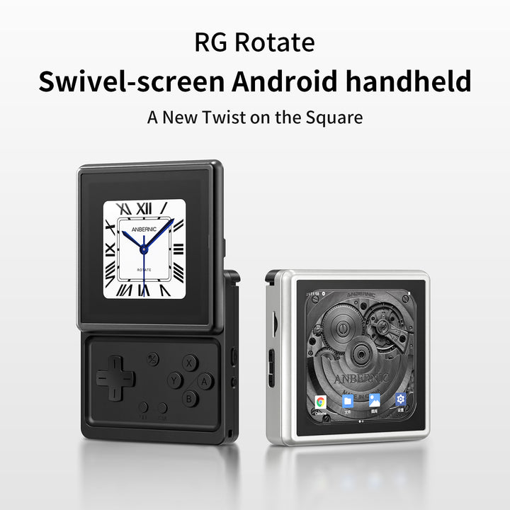 RG Rotate Rotating Touchscreen Handheld Game Console, Portable Gaming Device, Compatible with RG Rotate Retro Handheld Game Console - Mechdiy