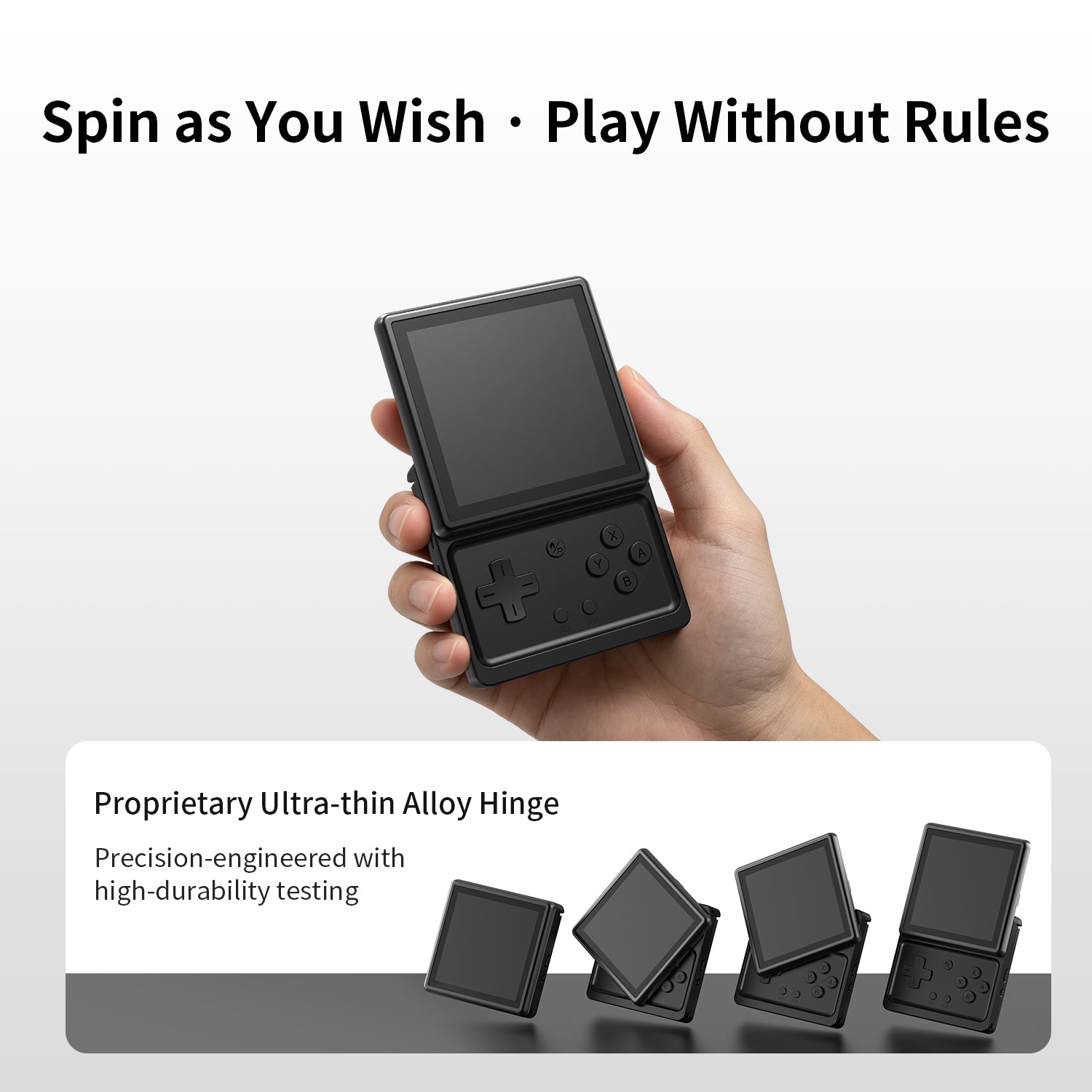 RG Rotate Rotating Touchscreen Handheld Game Console, Portable Gaming Device, Compatible with RG Rotate Retro Handheld Game Console - Mechdiy