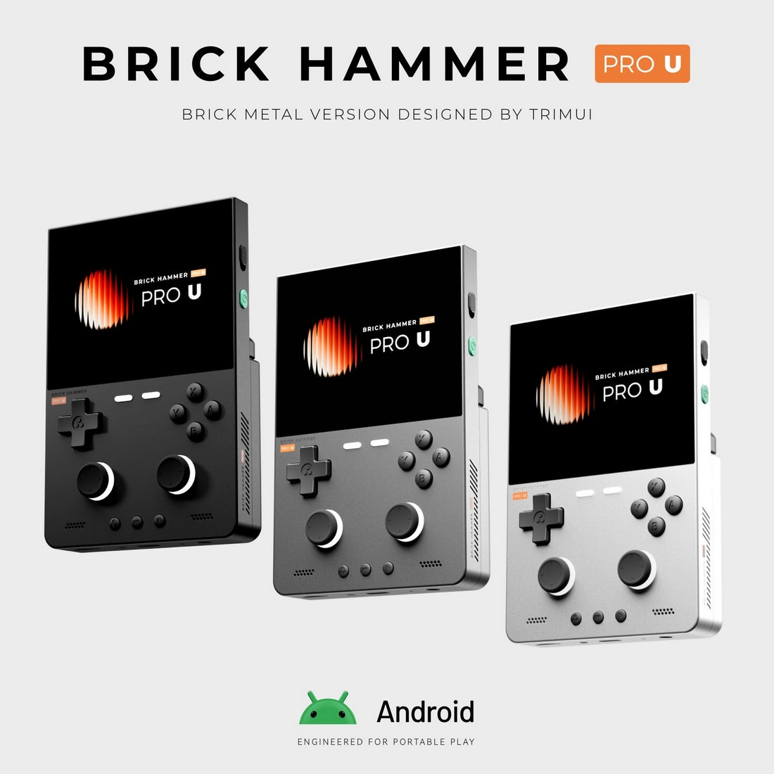 TRIMUI BRICK PRO / U HAMMER Handheld Game Console - 3.95-Inch - Mechdiy