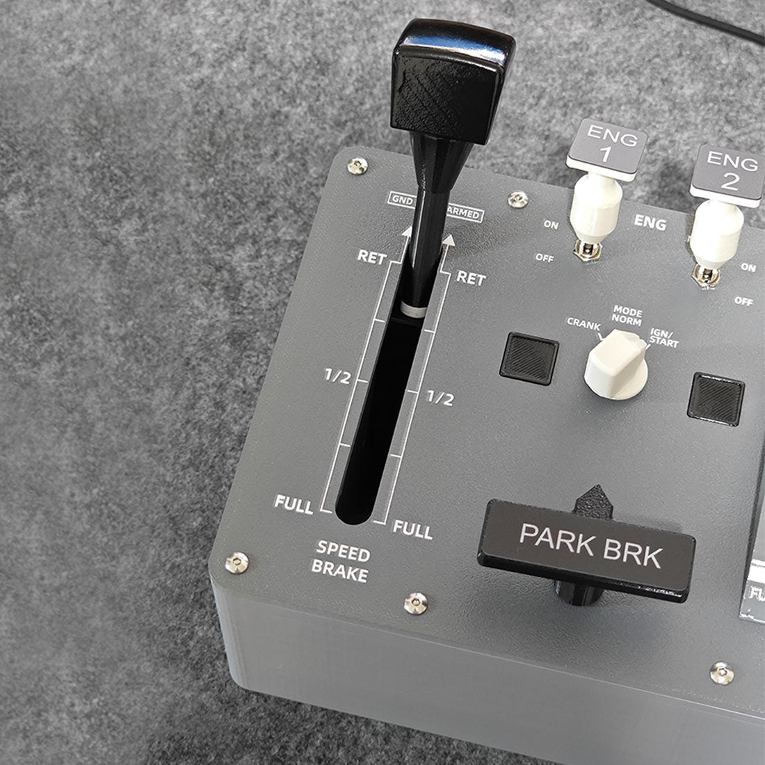 A320 Flaps Lever Controller for MSFS 2020 - Windows PC Flight Sim Hardware - Compatible with Fenix A320 - Mechdiy