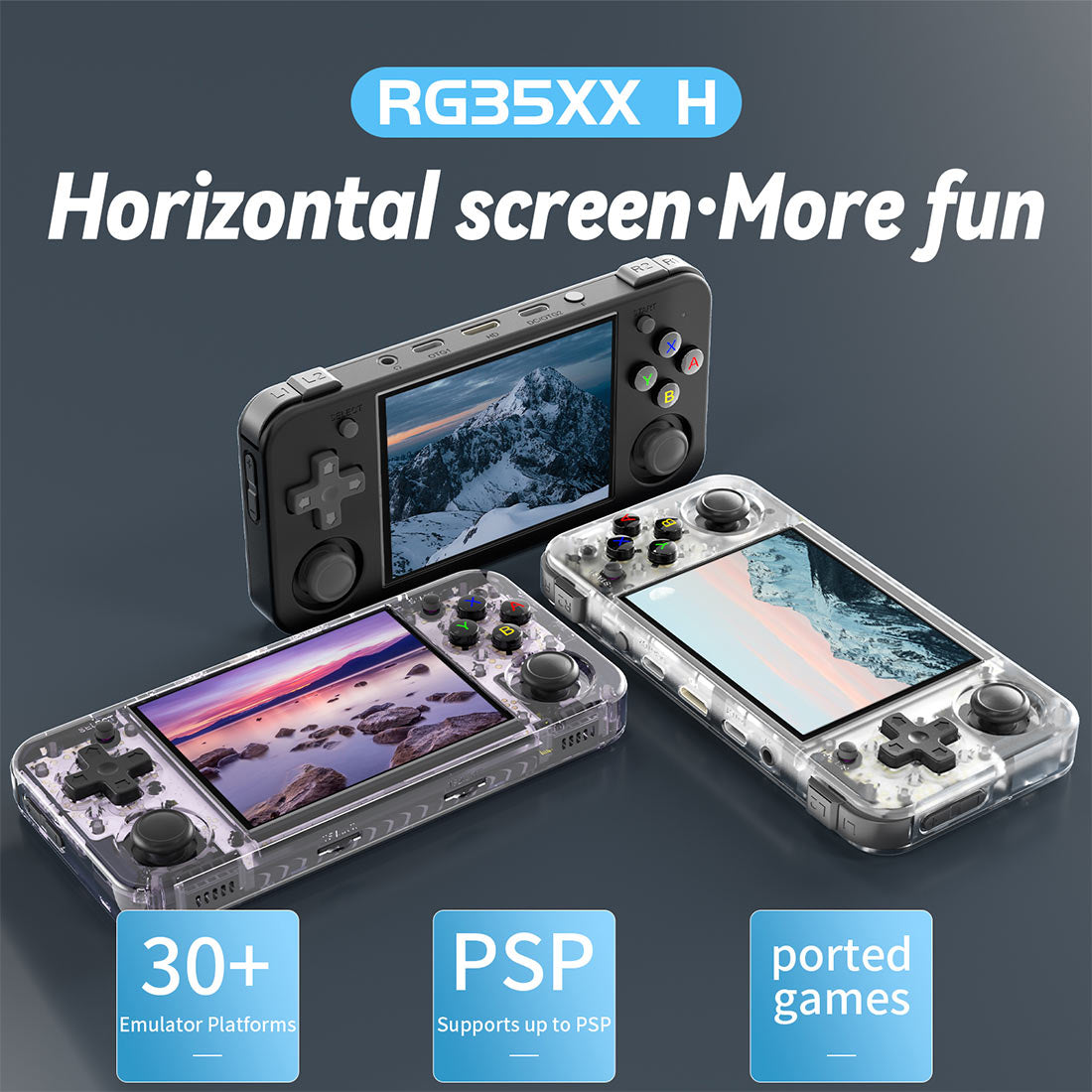 anbernic rg35xx metal gear solid ANBERNIC RG35XX H Retro Handheld Gaming Console
