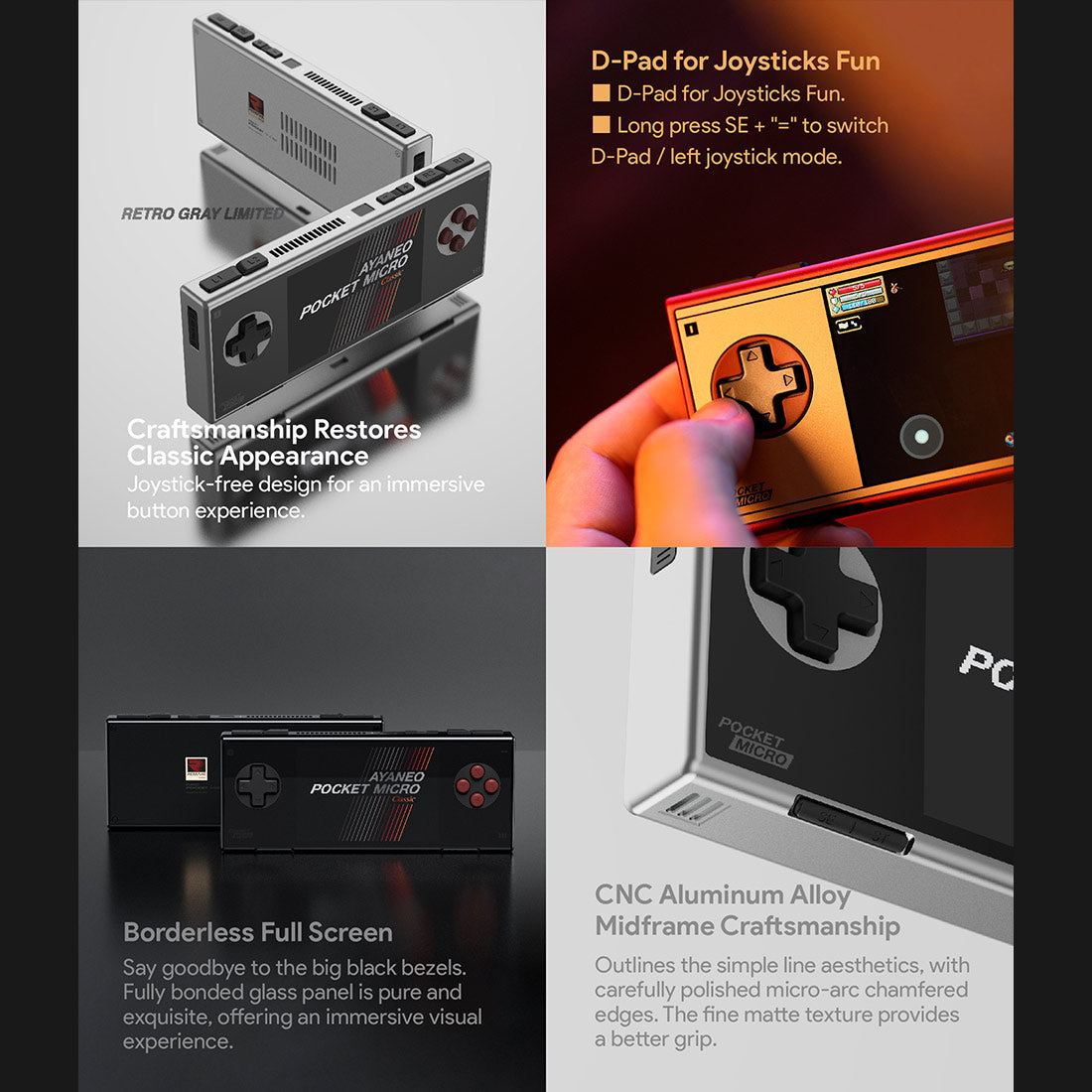 Ayaneo Pocket Micro Classic Android Handheld Gaming Console(Pre-Sale ...