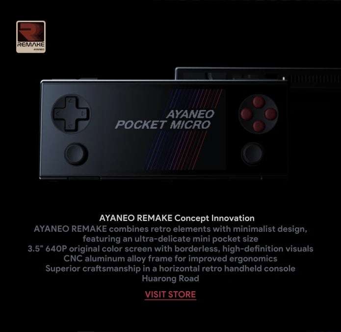 AYANEO POCKET MICRO Retro Handheld Gaming Console