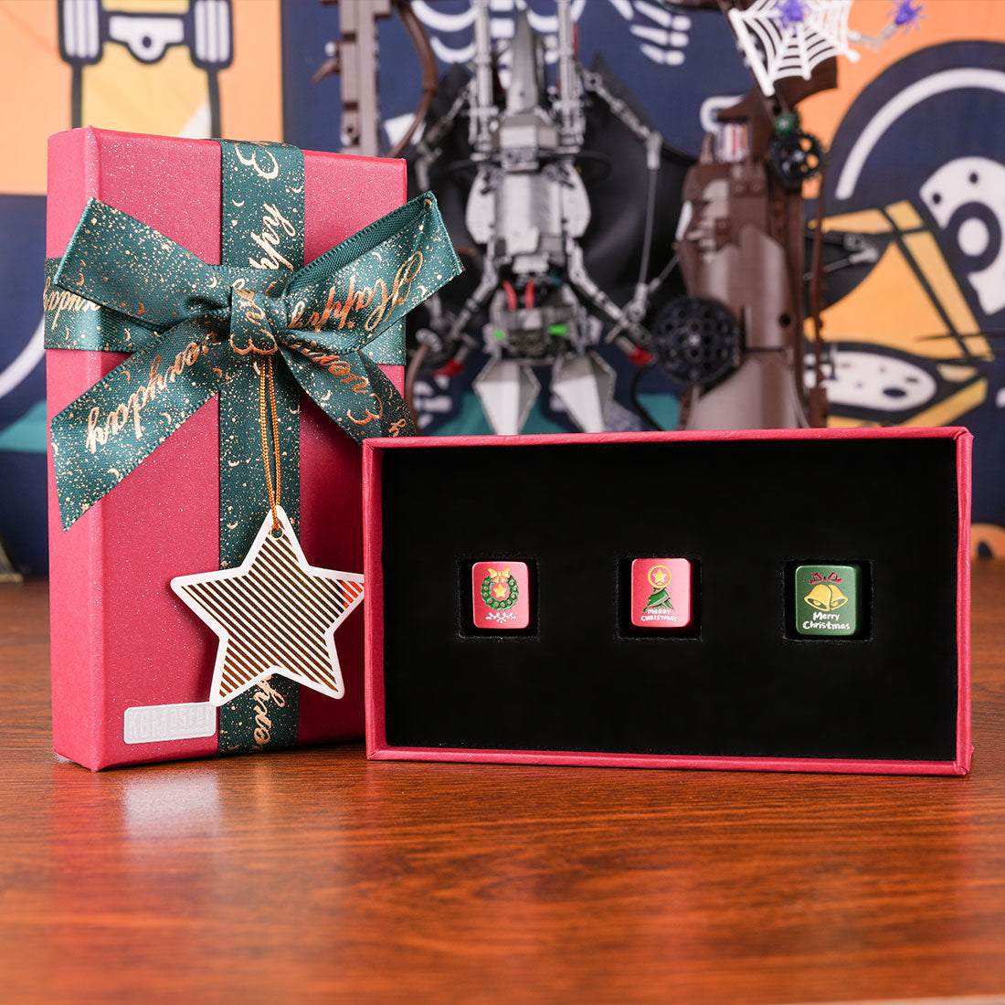 Christmas Original-Profile 220-Grit Aluminum Alloy Keycaps