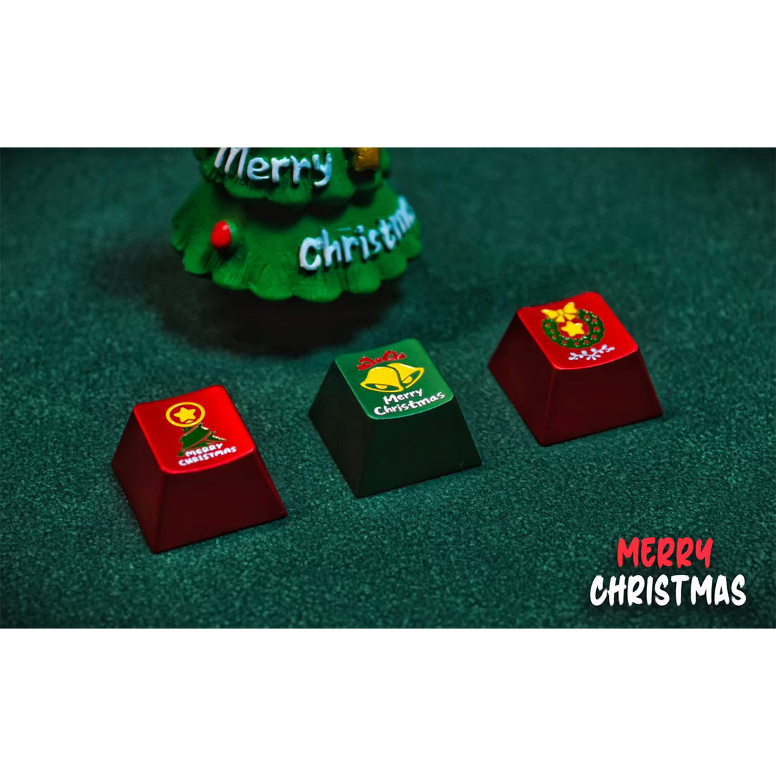 Christmas Original-Profile 220-Grit Aluminum Alloy Keycaps