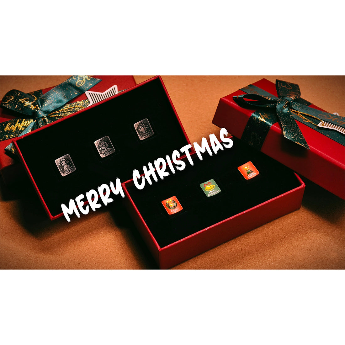 Christmas Original-Profile 220-Grit Aluminum Alloy Keycaps