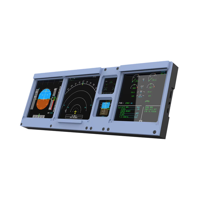 D106 A320/A350/A380 PFD-ND-ECAM-E/WD 4-in-1-Display for MSFS 2020/2024 - Mechdiy