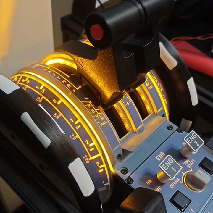 D107 A320/A310/A190 Motorized Throttle-Quadrant for Flight Sim - Backlit Edition - Mechdiy