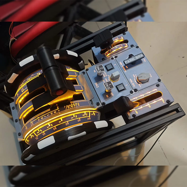 D107 A320/A310/A190 Motorized Throttle-Quadrant for Flight Sim - Backlit Edition - Mechdiy
