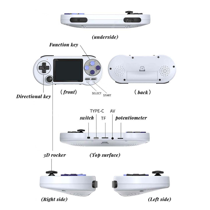 DATA FROG SF2000 Retro Handheld Game Console - Mechdiy