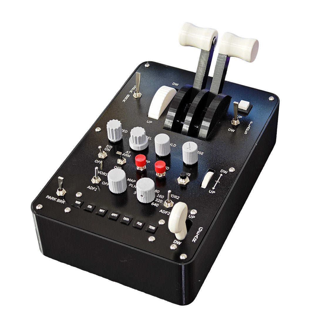 Dual-Throttle Axis Flight Simulator Throttle Quadrant with Reverse ...