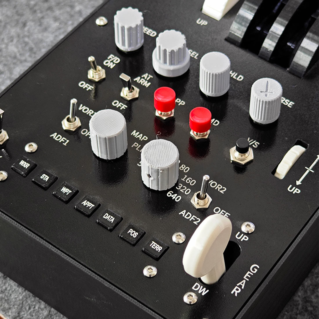 Dual-Throttle Axis Flight Simulator Throttle Quadrant with Reverse ...