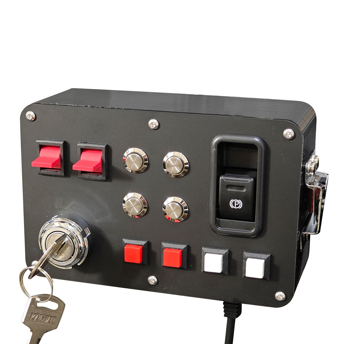 Euro Truck Central Console - Control Panel with Ignition Key Switch & Integrated Intercom System