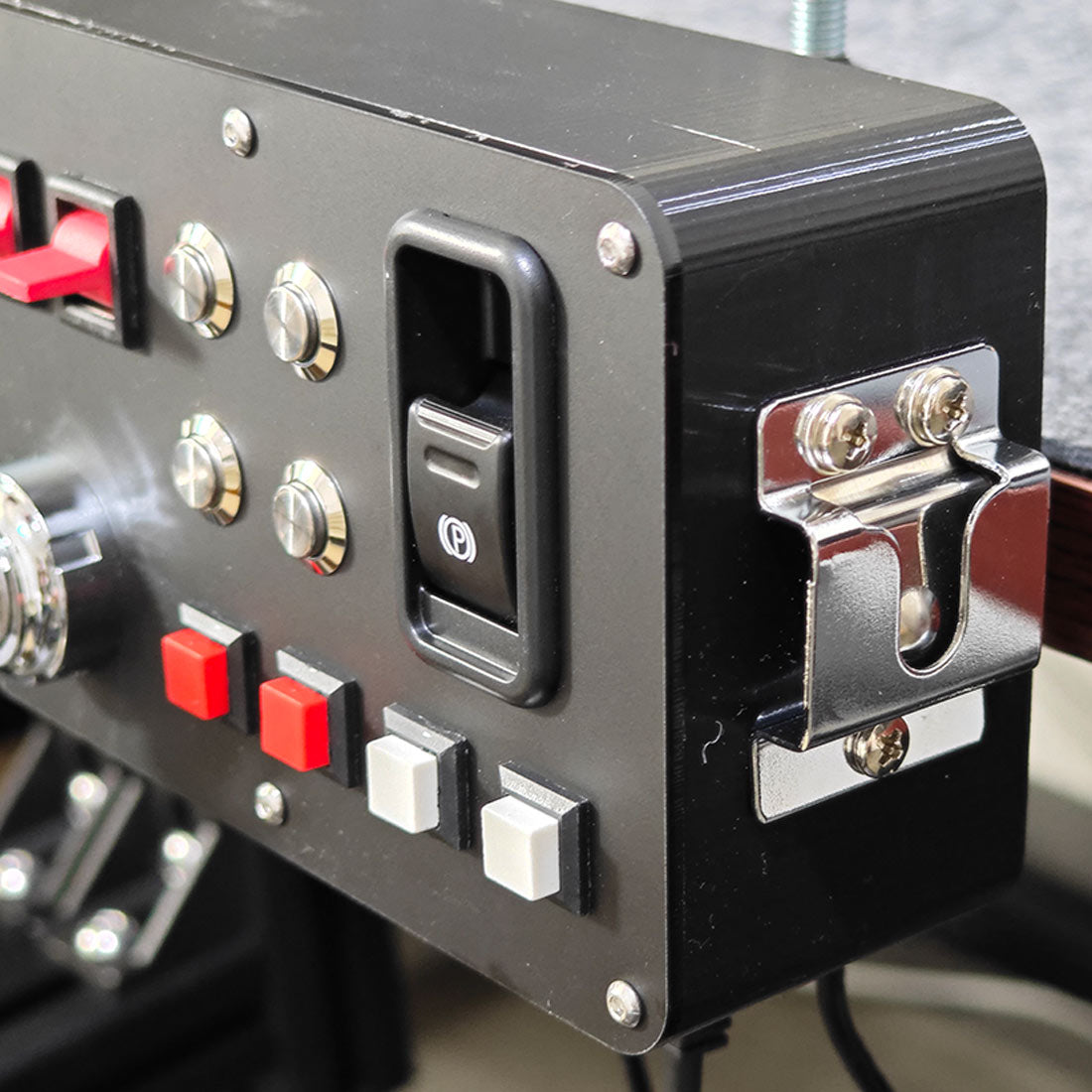Euro Truck Central Console - Control Panel with Ignition Key Switch & Integrated Intercom System