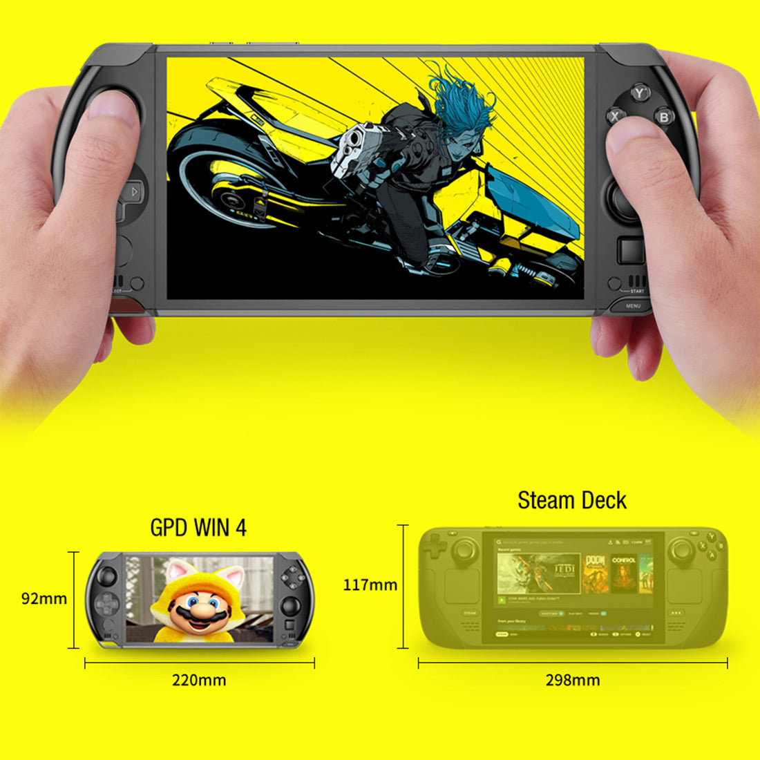 External Console Window GPD WIN4 2025 8840U 6-Inch Windows 11 Handheld Game Console | Mechdiy