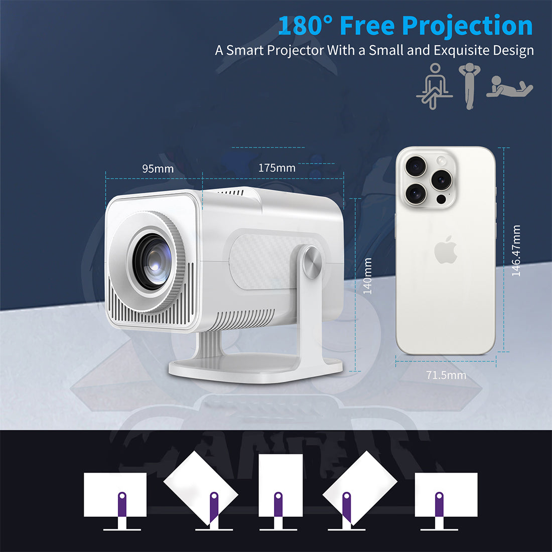 1080P 2-in-1 Projector Game Console