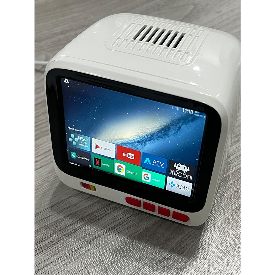 Classic Android Mechdiy 4-Inch High-Resolution Retro Mini Android TV & Classic Game ...