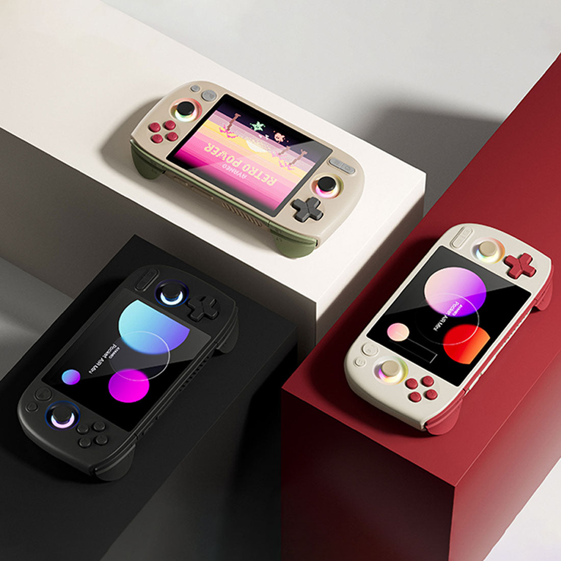Mini Console Red Color AYANEO Pocket AIR Mini Retro Handheld Game Console | Mechdiy