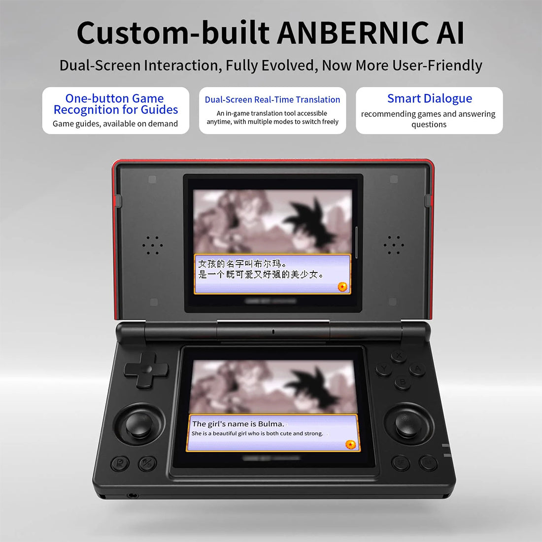 ANBERNIC RG DS Dual-Screen Handheld Game Console