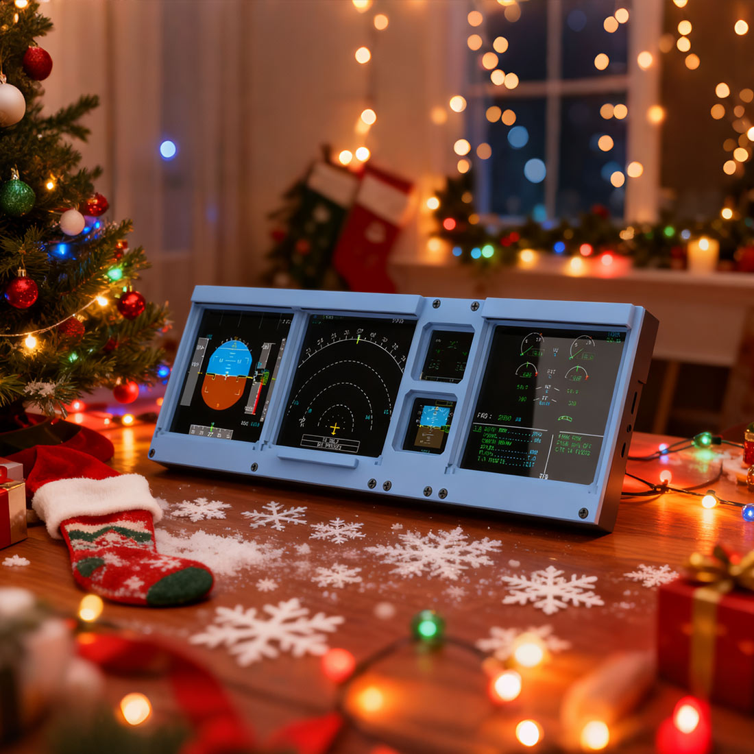 D106 A320/A350/A380 PFD-ND-ECAM-E/WD 4-in-1-Display for MSFS 2020/2024