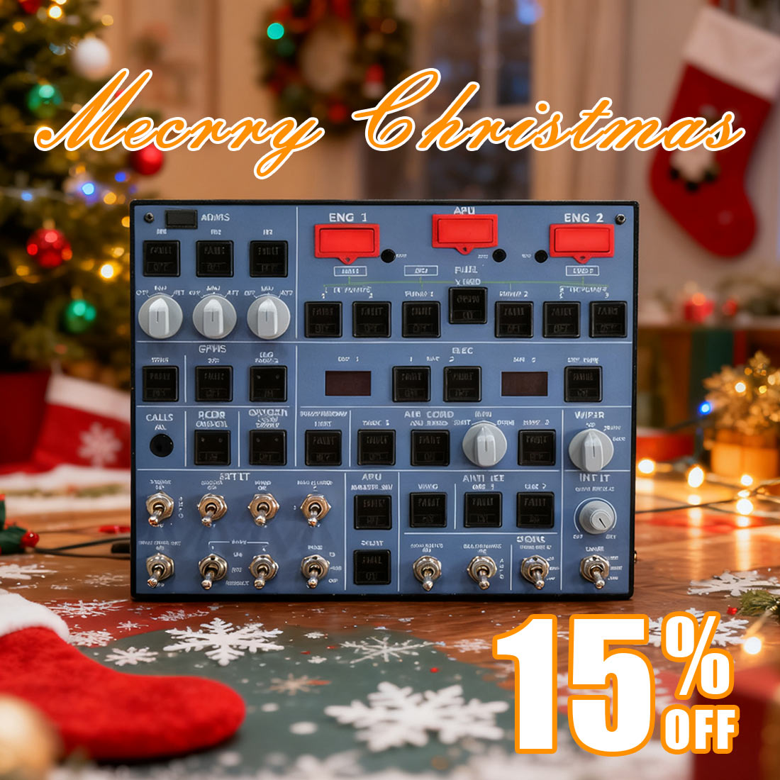 Rowsfire A107 A320pro/A320 MAX Light Overhead Panel (OVH)