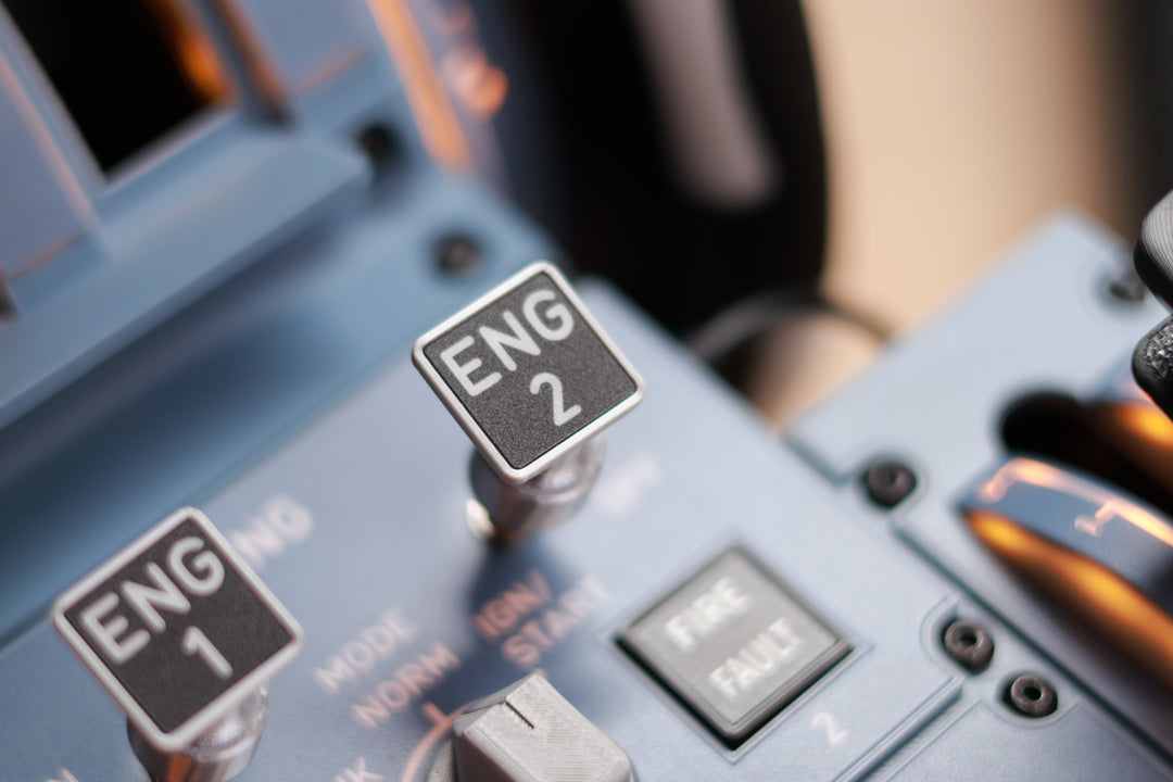 D107 A320/A310/A190 Motorized Throttle-Quadrant for Flight Sim - Backlit Edition - Mechdiy