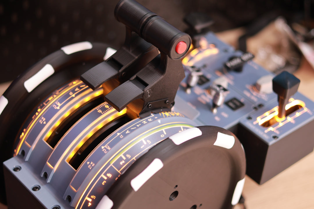 D107 A320/A310/A190 Motorized Throttle-Quadrant for Flight Sim - Backlit Edition - Mechdiy